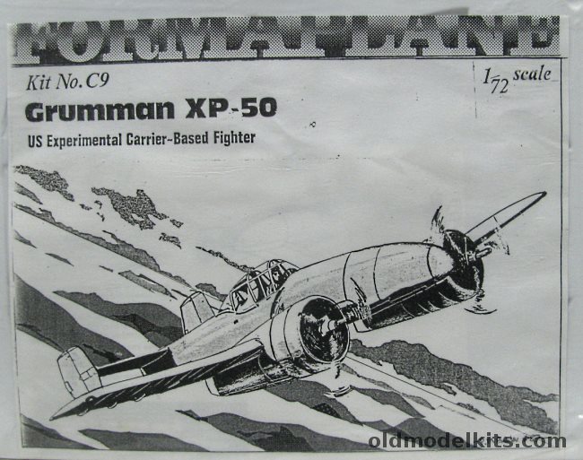 Formaplane 1/72 Grumman XP-50 - Bagged, C9 plastic model kit